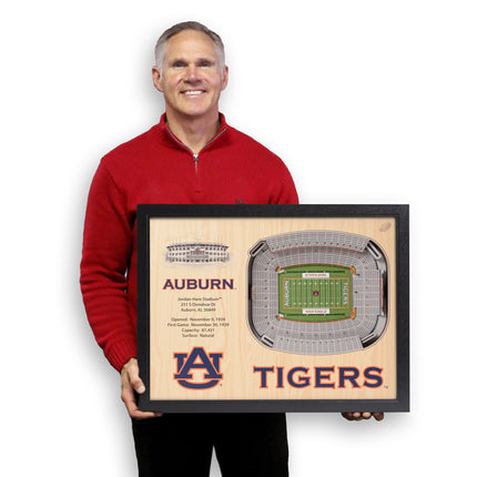 Auburn TIgers 25-Layer StadiumViews 3D Wall Art