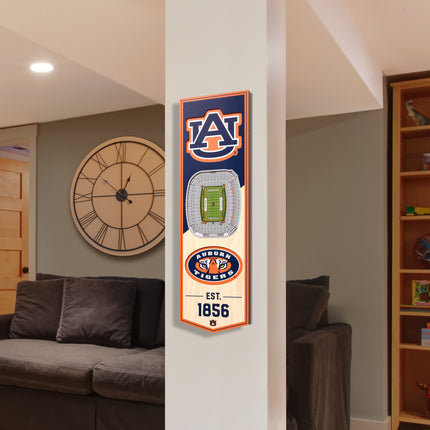 Auburn Tigers 3D Stadium 6x19 Banners