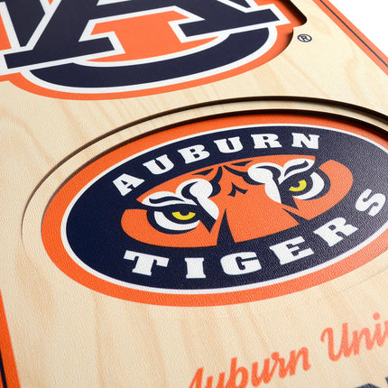 Auburn Tigers 8x32 3D Stadium Banner