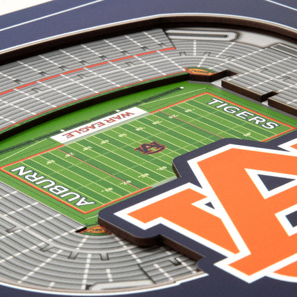 Auburn Tigers 3D StadiumView Wall Art 12x12