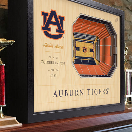 Auburn Tigers 25-Layer StadiumViews 3D Wall Art