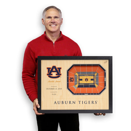 Auburn Tigers 25-Layer StadiumViews 3D Wall Art