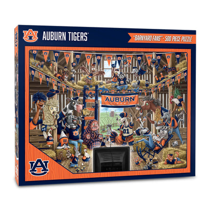 Auburn Tigers Barnyard Fans Puzzle - 500 PC