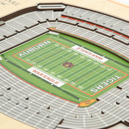 Auburn Tigers 5-Layer 3D StadiumView Wall Art