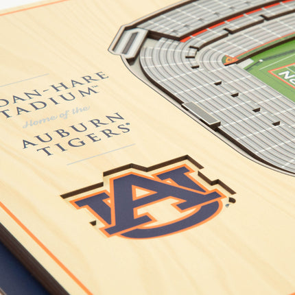 Auburn Tigers 5-Layer 3D StadiumView Wall Art