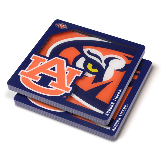 Auburn Tigers 3D Logo Series Coasters