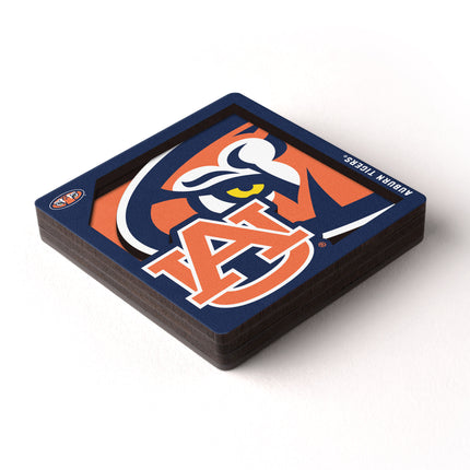 Auburn Tigers 3D Logo Series Magnet