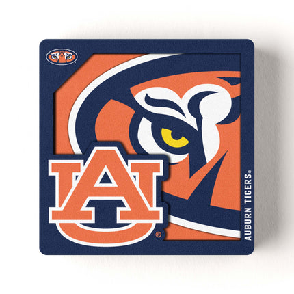 Auburn Tigers 3D Logo Series Magnet
