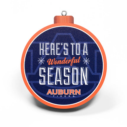 Auburn Tigers 3D Logo Series Ornament