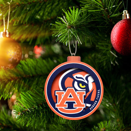 Auburn Tigers 3D Logo Series Ornament