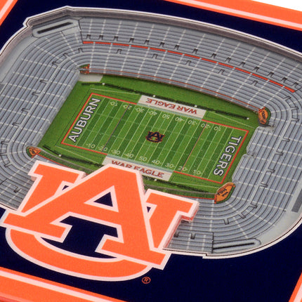 Auburn Tigers 3D Stadium View Coasters