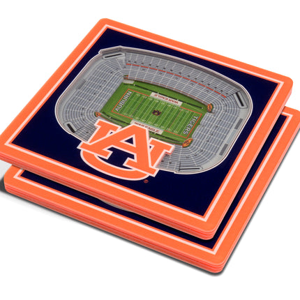 Auburn Tigers 3D Stadium View Coasters