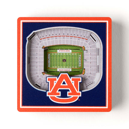 Auburn Tigers 3D StadiumView Magnets