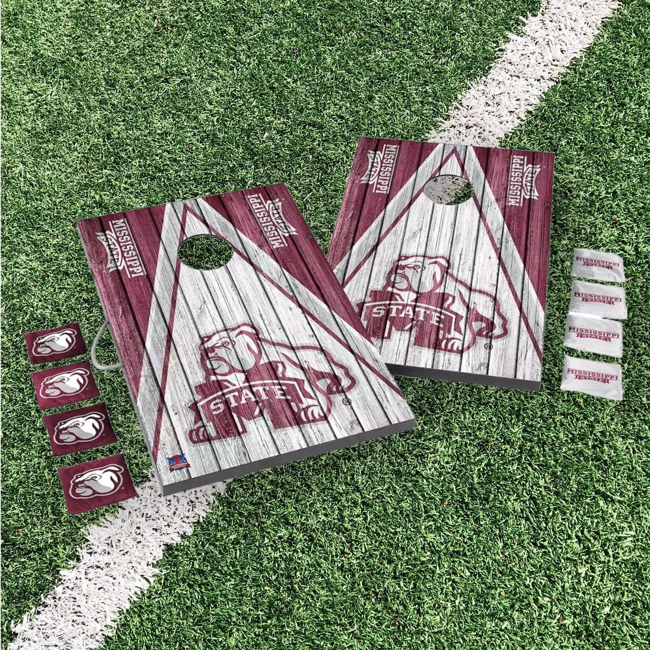 Mississippi State Bulldogs Cornhole Boards 2x3 | Officially Licensed