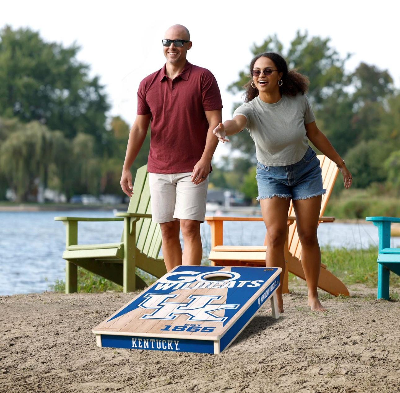 Kentucky Wildcats Cornhole Boards 2x4 (Officially Licensed)