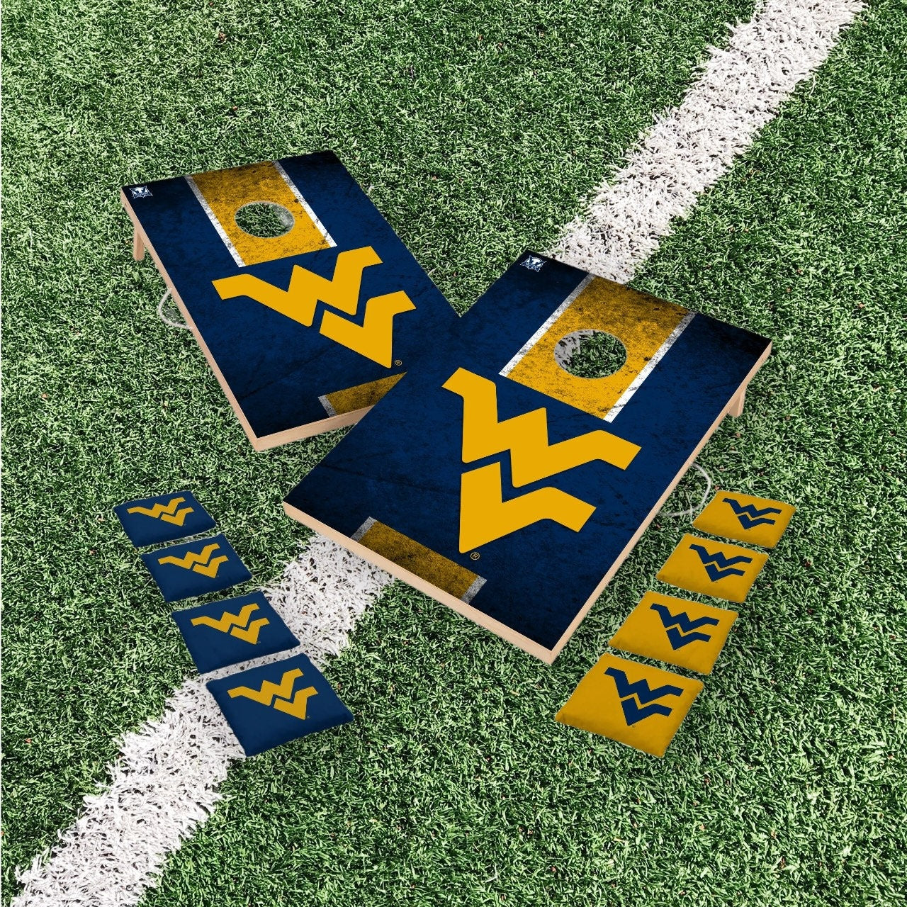 West Virginia Mountaineers Cornhole Boards 2x3 | Officially Licensed