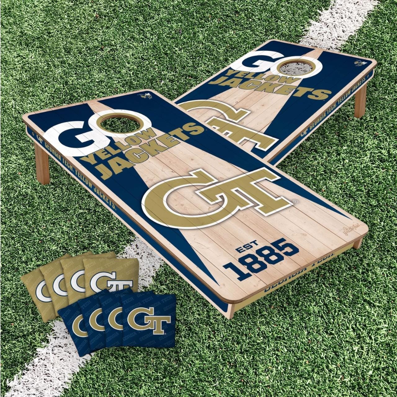 Georgia Tech Yellow Jackets Cornhole Boards 2x4 (Officially Licensed)