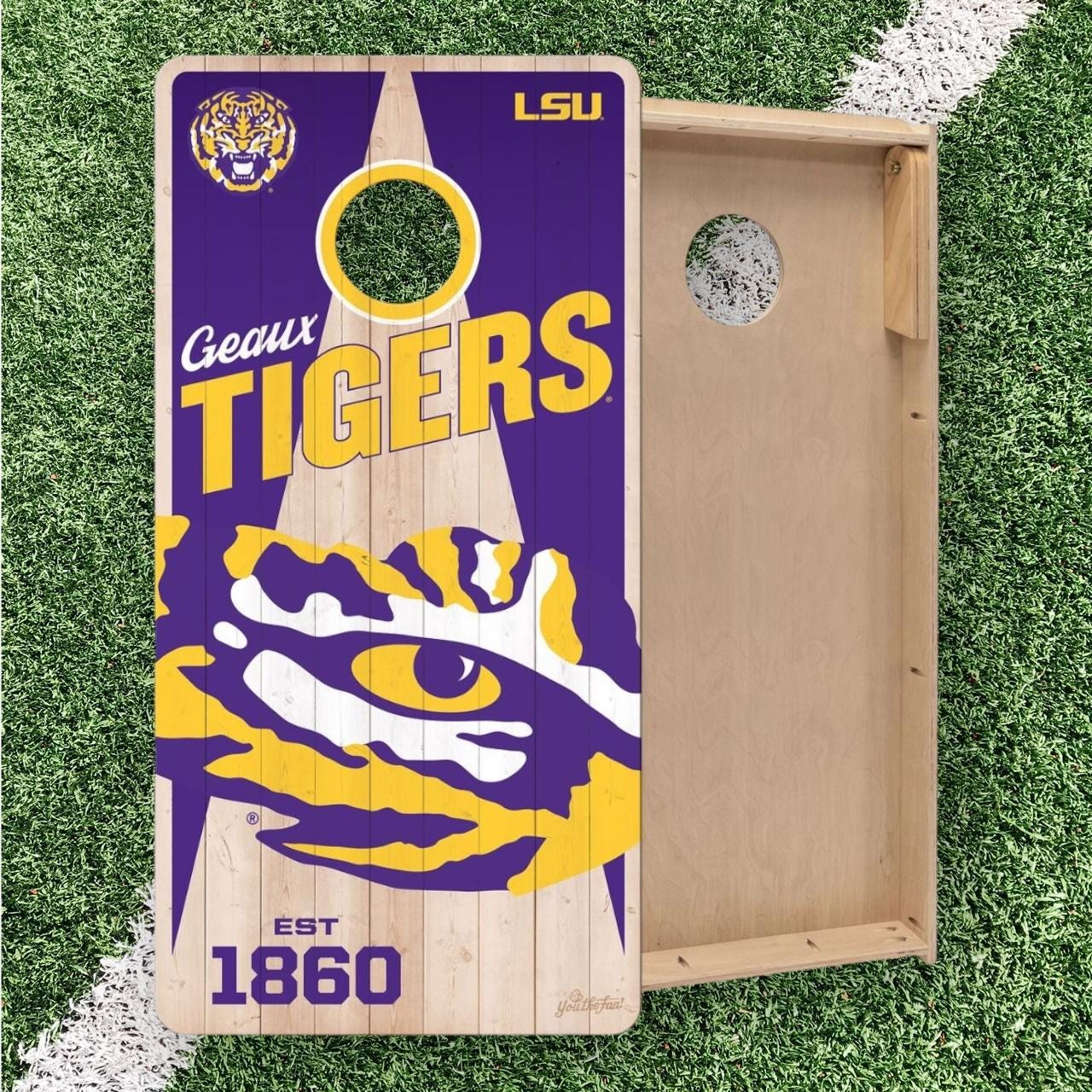 LSU Tigers Cornhole Boards 2x4 (Officially Licensed)