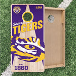 Load image into Gallery viewer, LSU Tigers Cornhole Boards 2x4 (Officially Licensed)
