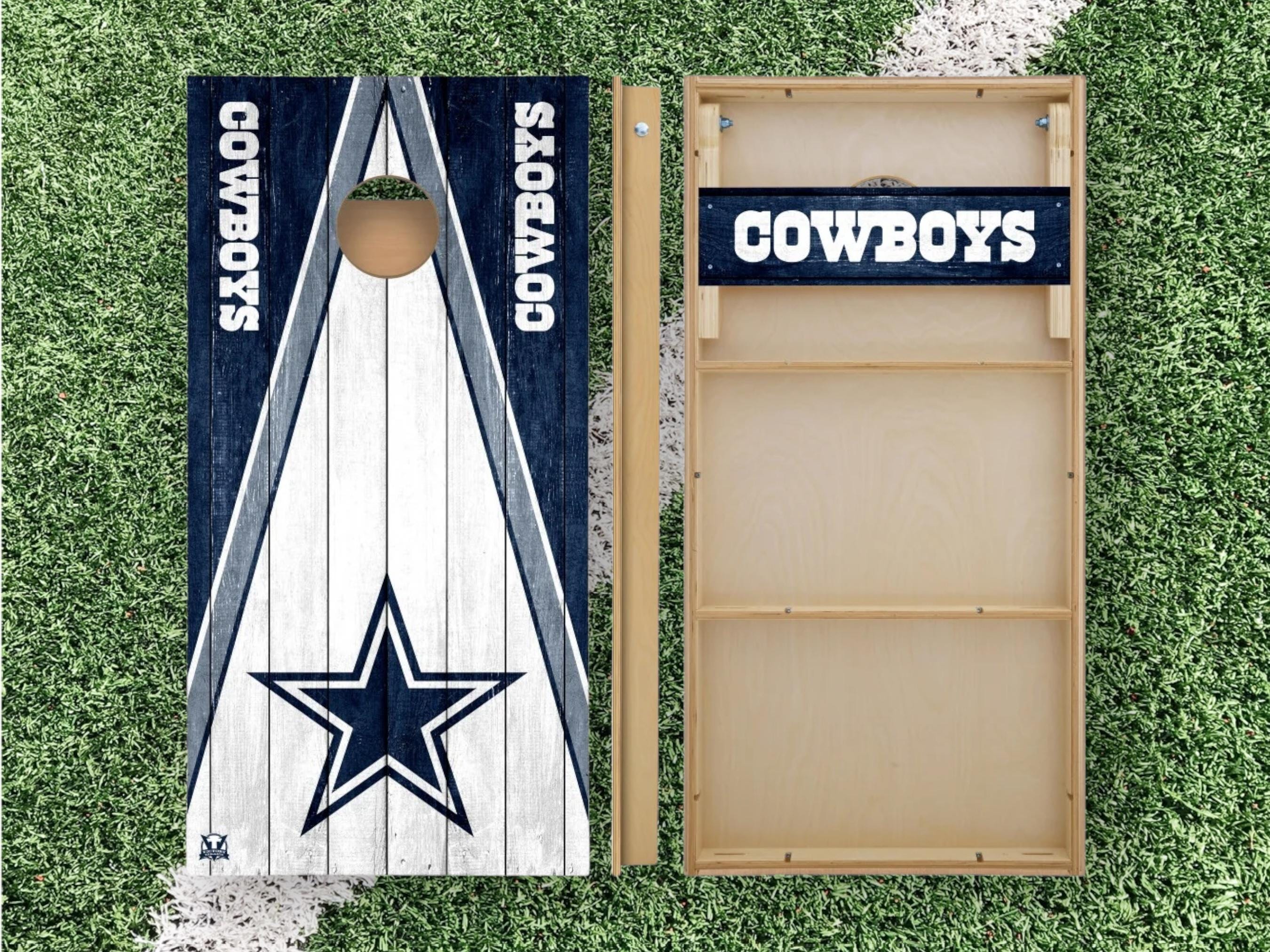 Dallas Cowboys Cornhole Boards 2x4 | Officially Licensed