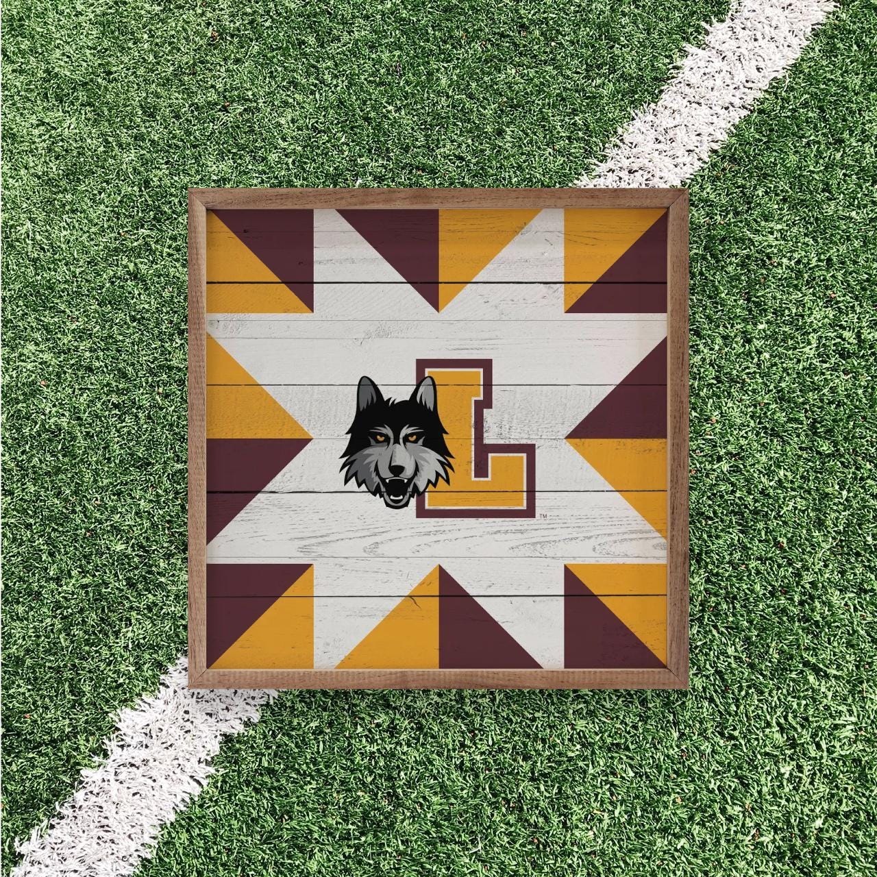 Loyola Chicago Wolf Artwork | Loyola Chicago Wolf Wall Art (Officially Licensed)Square