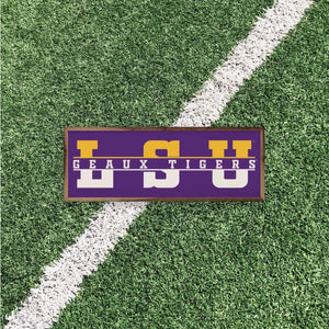 LSU Tigers Artwork | LSU Tigers Wall Art (Officially Licensed) Rectangle