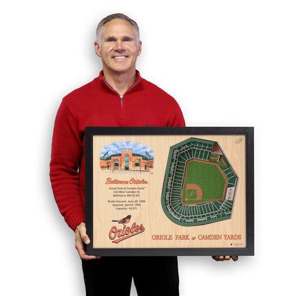 Baltimore Orioles 25 Layer Stadium Art