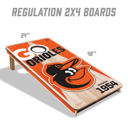 Baltimore Orioles Cornhole Boards 2x4