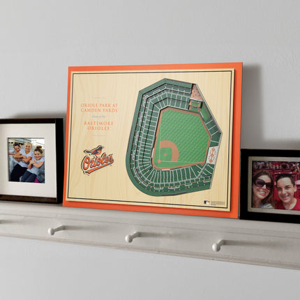 Baltimore Orioles 5-Layer 3D StadiumView Wall Art