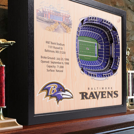 Baltimore Ravens 25 Layer Stadium Art