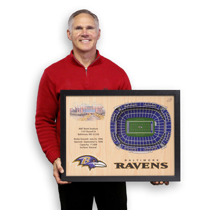 Baltimore Ravens 25 Layer Stadium Art