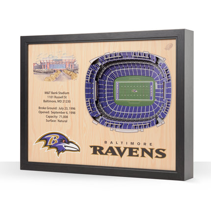 Baltimore Ravens 25 Layer Stadium Art
