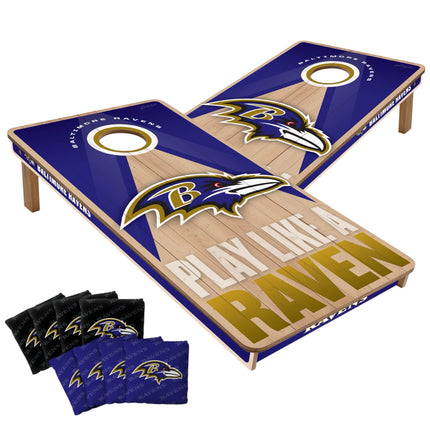 Baltimore Ravens Cornhole Boards 2x4 Slogan Series