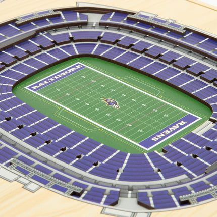 Baltimore Ravens 5-Layer 3D StadiumView Wall Art