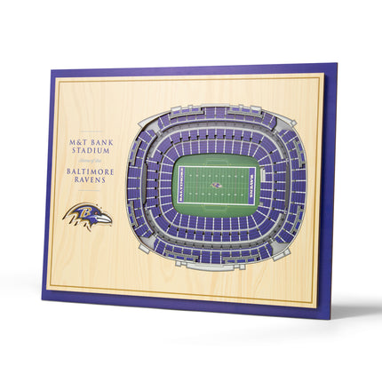 Baltimore Ravens 5-Layer 3D StadiumView Wall Art