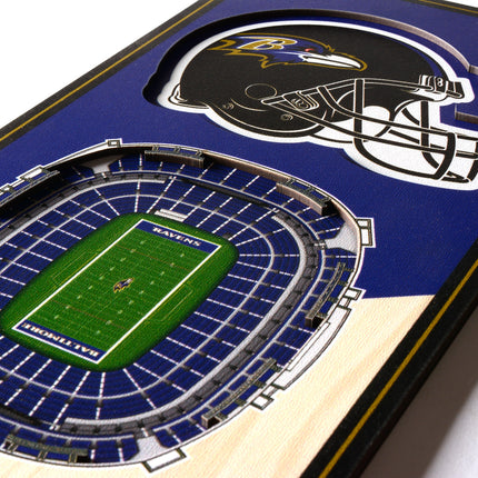 Baltimore Ravens 3D Stadium 6x19 Banners