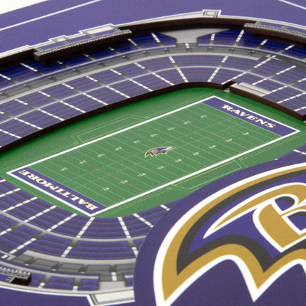 Baltimore Ravens 3D StadiumView Wall Art 12x12