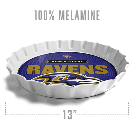 Baltimore Ravens Bottle Cap Serving Tray