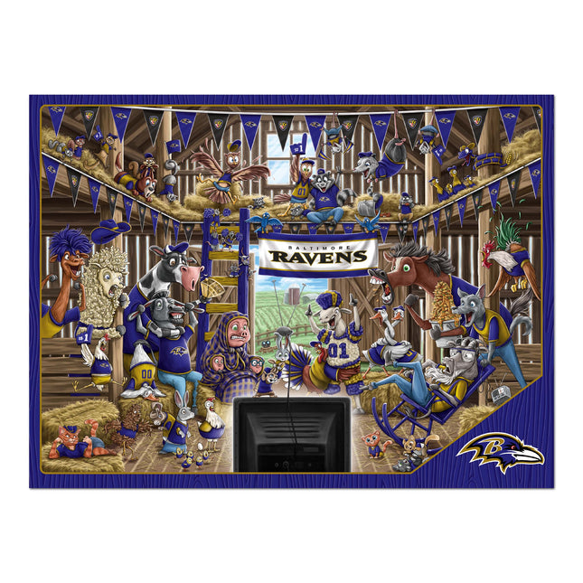 Baltimore Ravens Barnyard Fans Puzzle - 500 PC