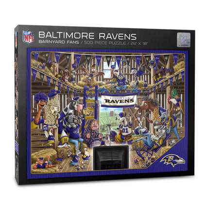 Baltimore Ravens Barnyard Fans Puzzle - 500 PC