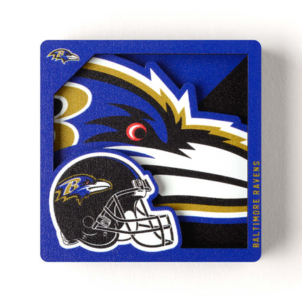 Baltimore Ravens 3D Logo Series Magnet