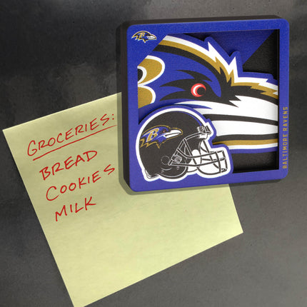 Baltimore Ravens 3D Logo Series Magnet