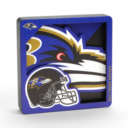 Baltimore Ravens 3D Logo Series Magnet