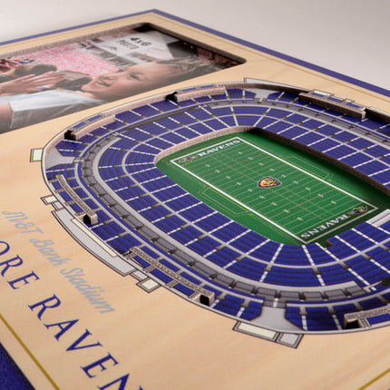 Baltimore Ravens 3D StadiumView Picture Frame