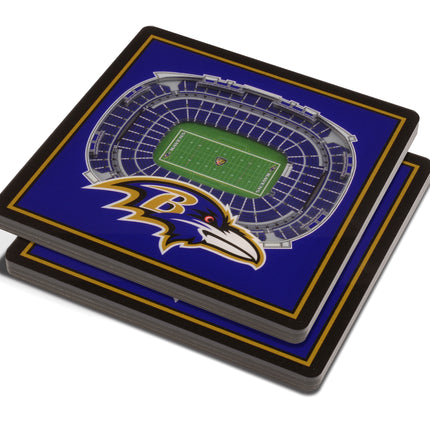 Baltimore Ravens 3D Stadium View Coasters