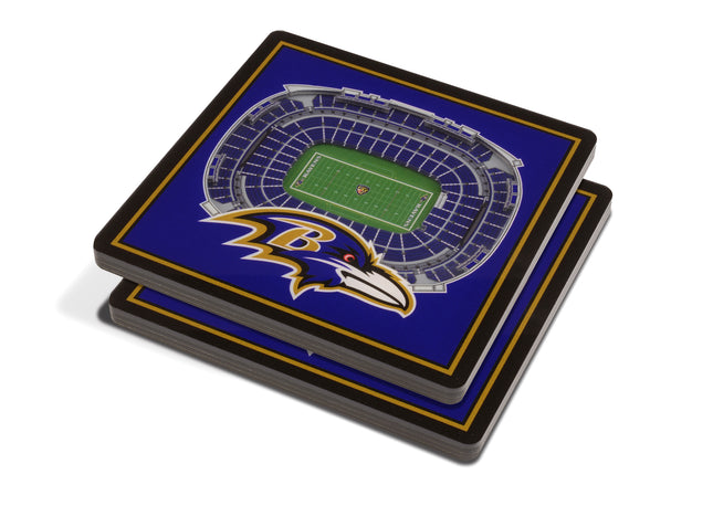 Baltimore Ravens 3D Stadium View Coasters