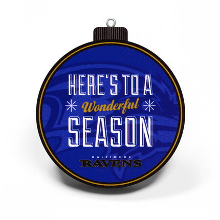 Baltimore Ravens 3D StadiumView Ornaments