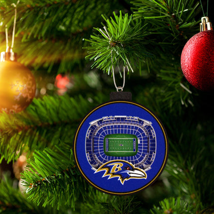 Baltimore Ravens 3D StadiumView Ornaments