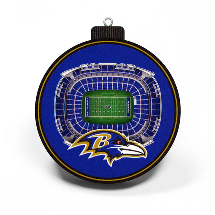 Baltimore Ravens 3D StadiumView Ornaments