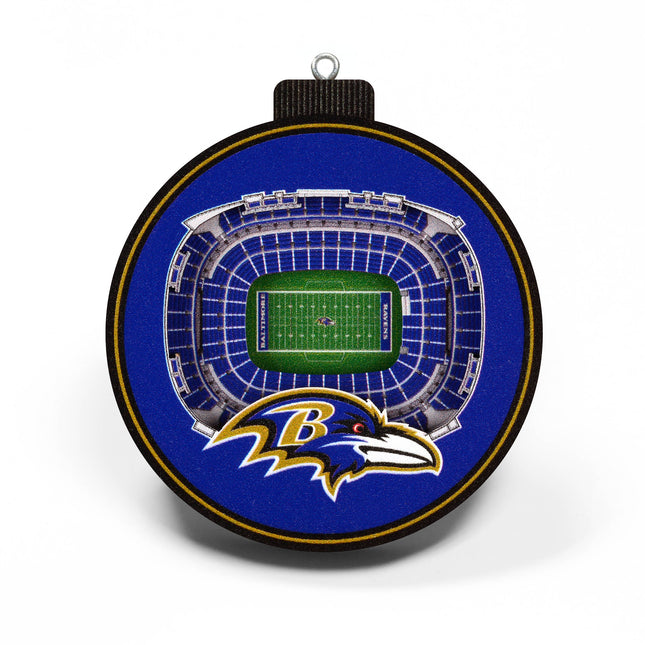 Baltimore Ravens 3D StadiumView Ornaments